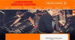 Desktop Screenshot of larchwoodservicecentre.co.uk